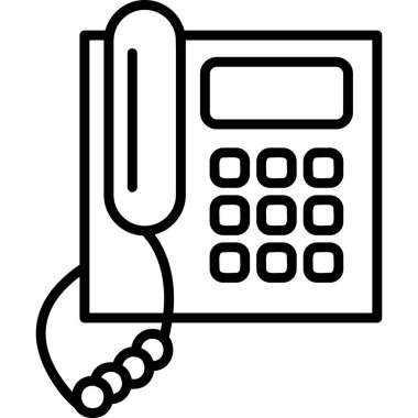 telefon simgesi vektör illüstrasyonu