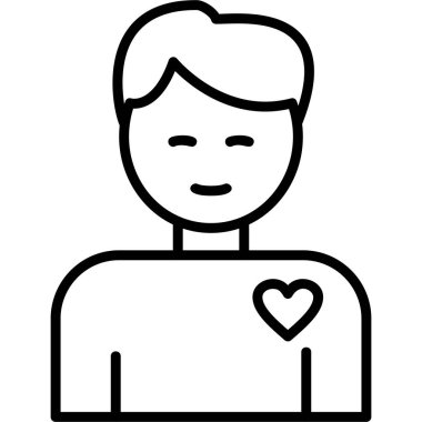 Gönüllü ağ simgesi basit illüComment 