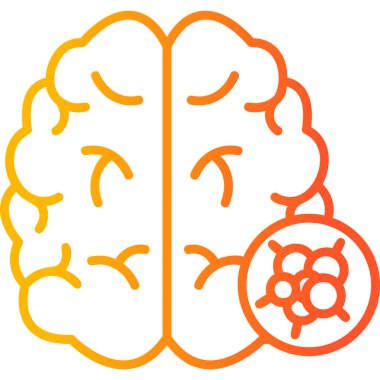 Brain Cancer modern vector icon illustration