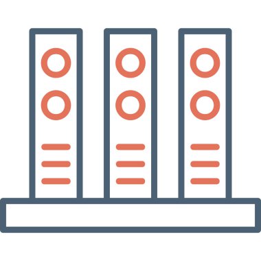 Arşivler. Web simgesi basit illüstrasyon