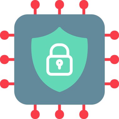 CPU icon, vector illustration simple design