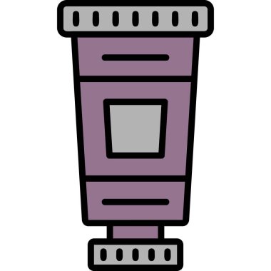 Yağlı boya modern simge, vektör illüstrasyonu