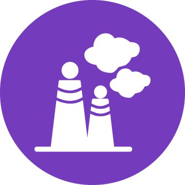 Fabrika simgesinin vektör illüstrasyonu