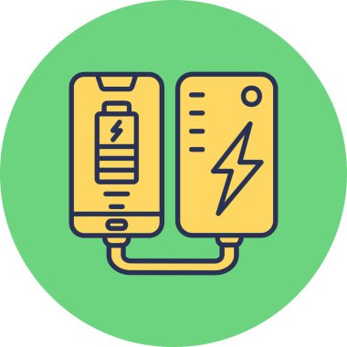 Cep telefonu için taşınabilir pil, akıllı telefon şarj ediliyor 