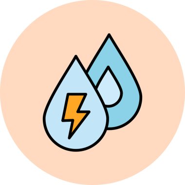 Güç üretimi modern simge, vektör illüstrasyonu