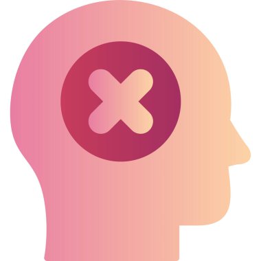 Güvensiz modern simge, vektör çizimi