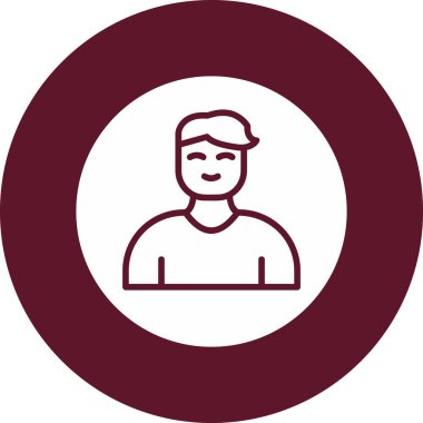 Profil simgesi vektör illüstrasyonu