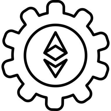 dişli döndürme simgesi. Ethereum Ayarlama dişlisi