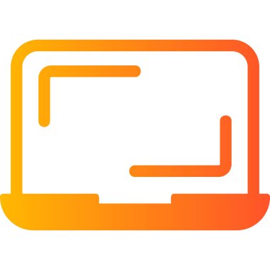 Bilgisayar. Web simgesi basit illüstrasyon