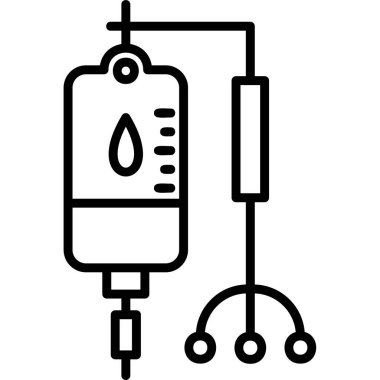 Kan Torbası modern simgesi, vektör illüstrasyonu
