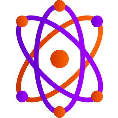 Atom icon modern vector illustration