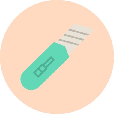 Cutter web simgesi basit illüstrasyon