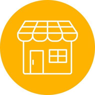 mağaza web simgesi basit illüstrasyon