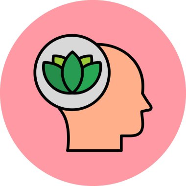 Sakin ol. Web simgesi basit illüstrasyon