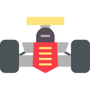 Yarış arabası modern simgesi, vektör illüstrasyonu