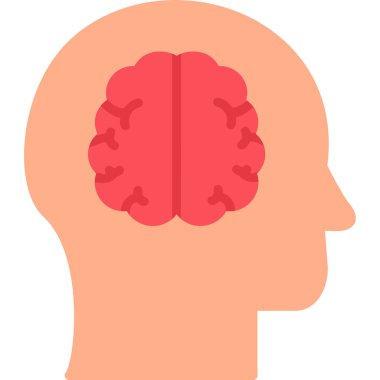 İnsan kafası. Web simgesi