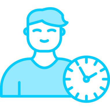 vector illustration of time management modern icon in design