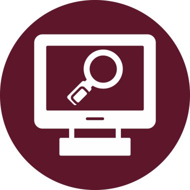 Büyüteç simgesi. vektör illüstrasyonu