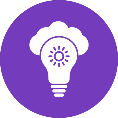 vector cloud storage technology icon illustration