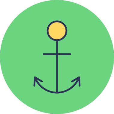 Çapa modern simge vektör illüstrasyonu