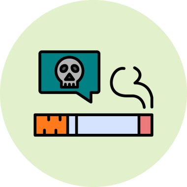 Modern ölüm simgesi, vektör çizimi