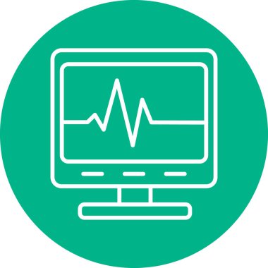 Modern sağlık simgesinin vektör illüstrasyonu