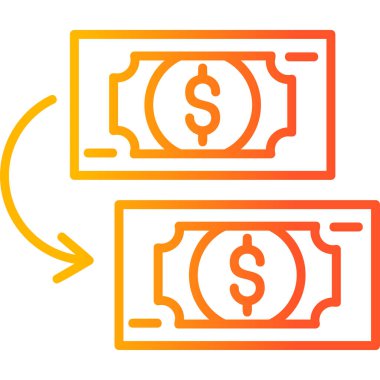 Nakit para, basit web illüstrasyonu  