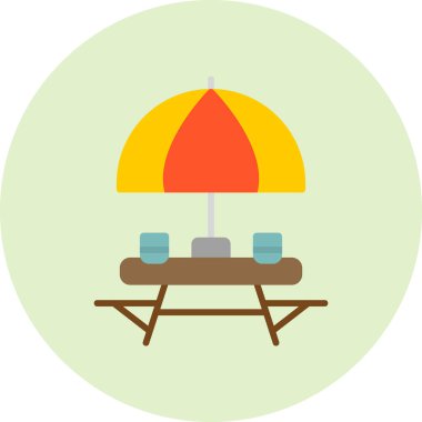 Açık Masa Ağı simgesi basit illüstrasyon