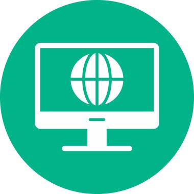 vektör lcd simgesi illüstrasyonu