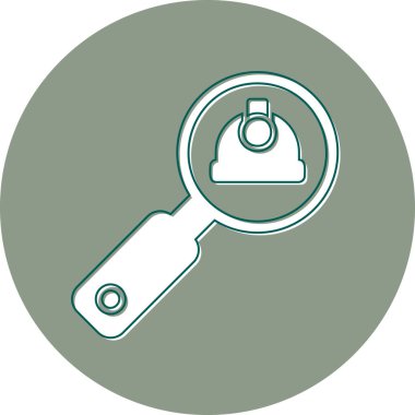 Büyüteç simgesi. vektör illüstrasyonu