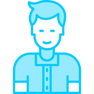 internet user, man head logo 