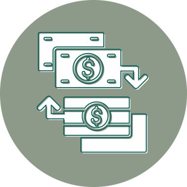 para işareti vektörü düz simge minimumu çizgi pictogram