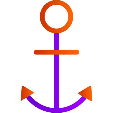 Çapa modern simge vektör illüstrasyonu