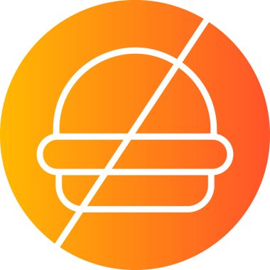 Gıda simgesi olmayan vektör illüstrasyonu