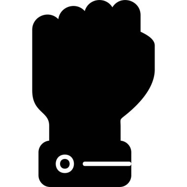 Yumruk. Web simgesi vektör illüstrasyonu 