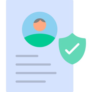 Sigortacılık. Web simgesi basit illüstrasyon