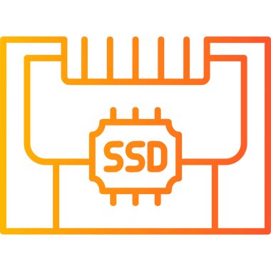 İşlemci. Web simgesi basit illüstrasyon