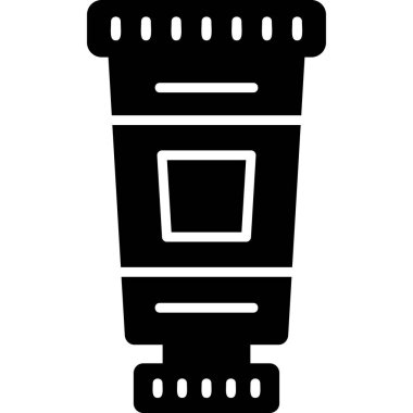 Yağlı boya modern simge, vektör illüstrasyonu