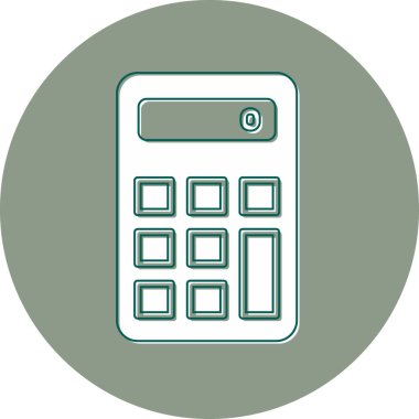 Web hesap makinesi simgesi. vektör illüstrasyonu