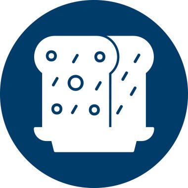 Ekmek modern simge, vektör illüstrasyonu