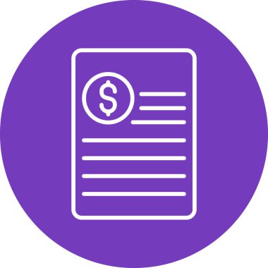 Açıklama modern simge, vektör illüstrasyonu