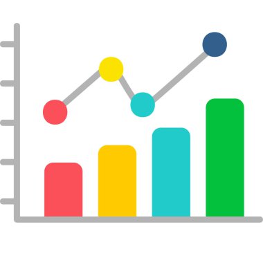 bar chart. simple web illustration