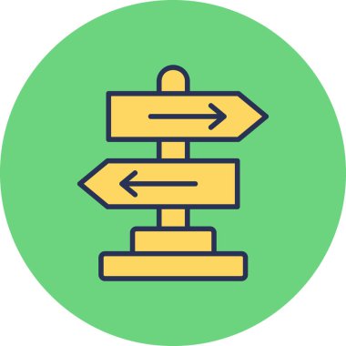 Yönlendirme okları simgesi. Basit tasarım