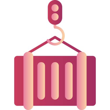 Taşıyıcı modern simgesi, vektör illüstrasyonu