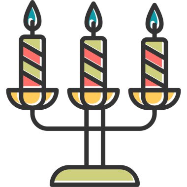 Mum simgesi vektör illüstrasyonu