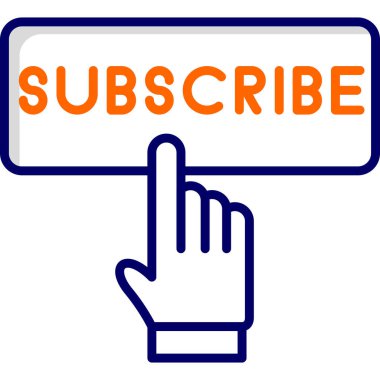 Bir düğme tutan el, vektör illüstrasyonu