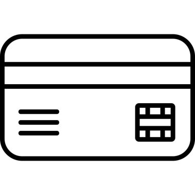 Kredi kartıyla. Web simgesi illüstrasyonu