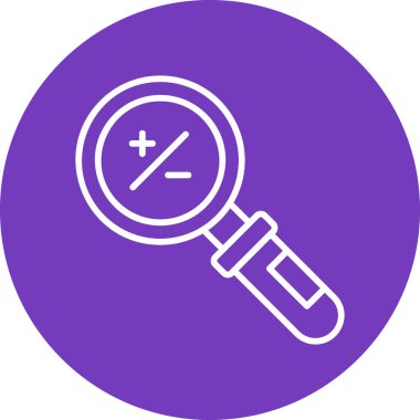 Büyütücü Cam Ağ simgesi basit illüstrasyon