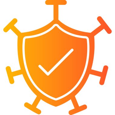 Güvenlik Web simgesi basit illüstrasyon