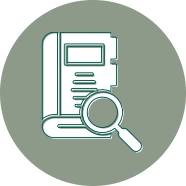 Arama kitabı simgesi, modern tasarım illüstrasyonu